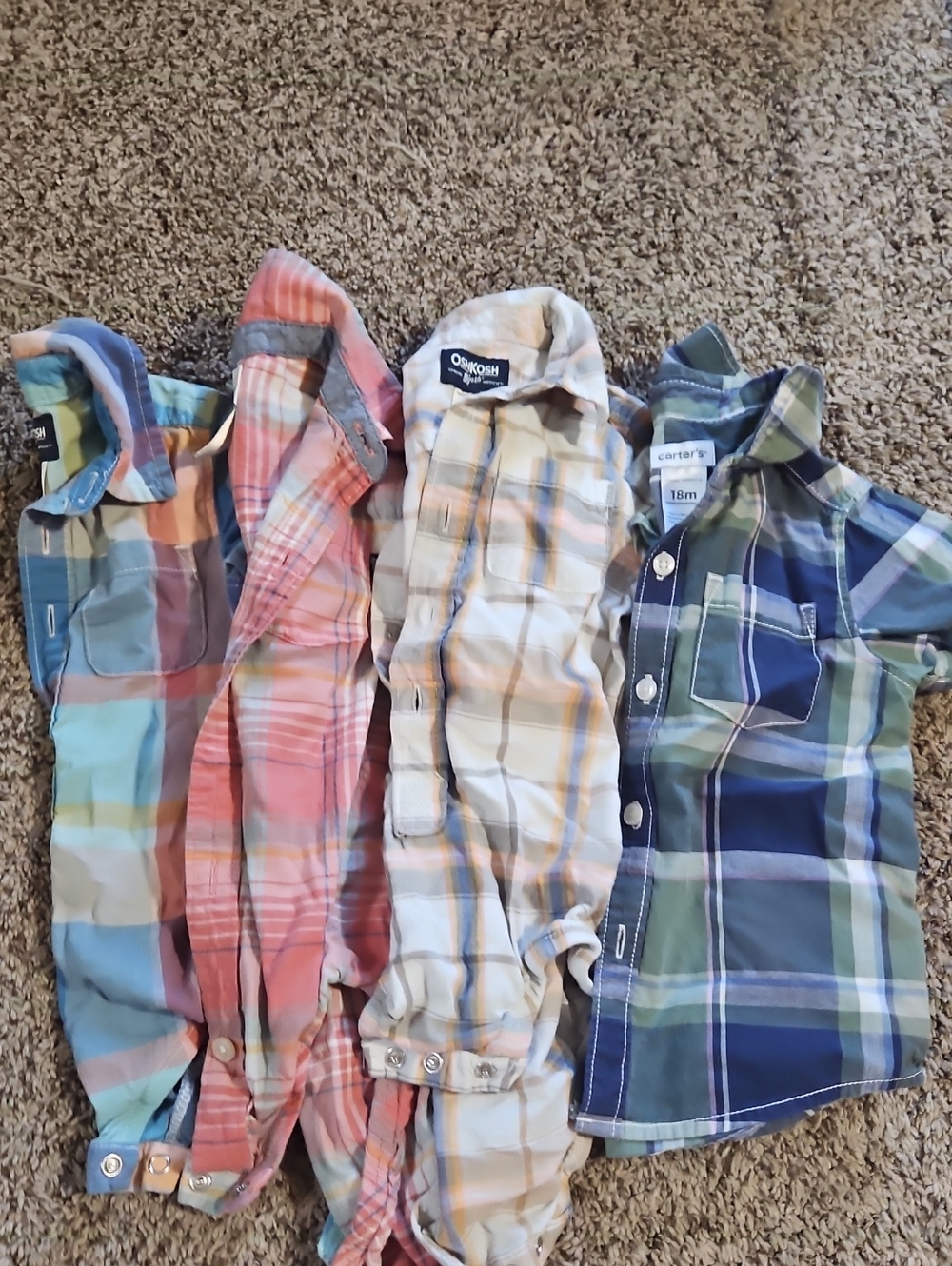 OshKosh & Carter's Plaid Button-Up Shirts